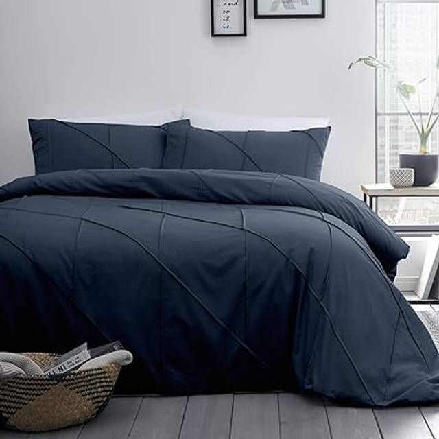 Serene Dart Duvet Cover Bedding Set Navy - Blue