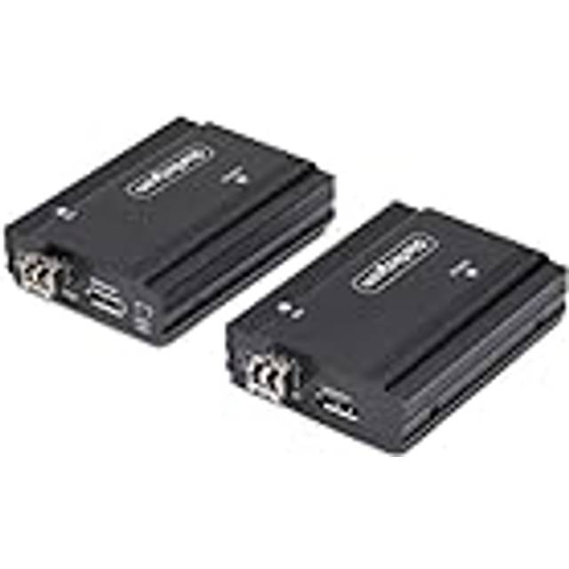 StarTech.com DisplayPort KVM Extender over Fiber Optic 4K 60Hz Console Extender Kit Up to 984ft/300m (Multi-mode) with Pre-installed SFP+ Modules 3x USB HID