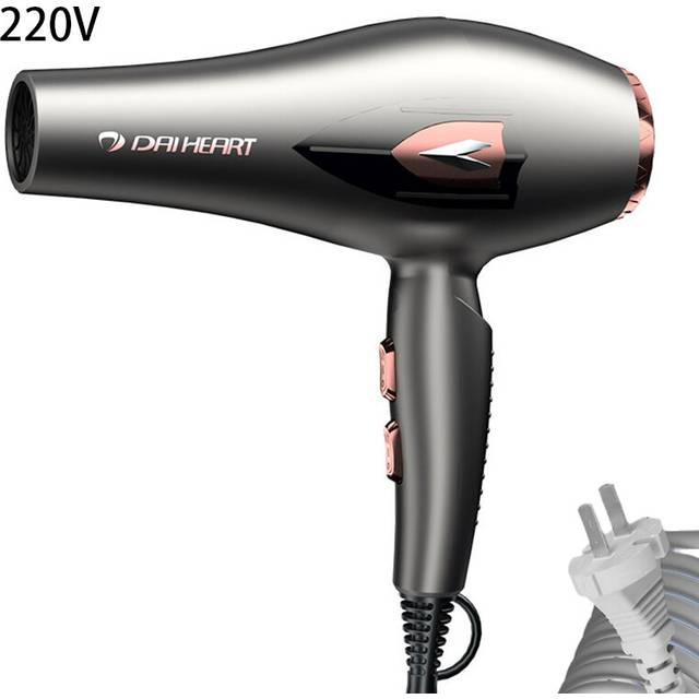 (Gray) Hair Dryer Three Color Hair Salon Model Highpower 1250w Household 220v