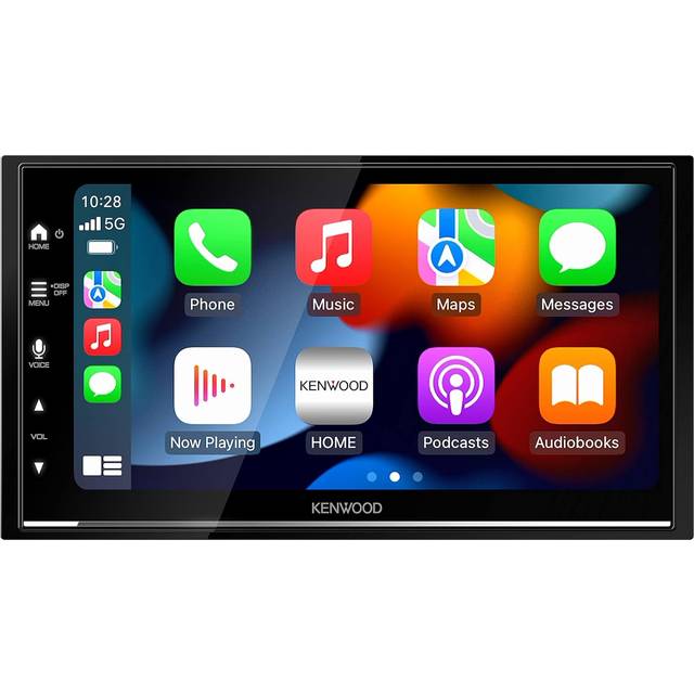 KENWOOD DMX7722DABS - 17,3 cm (6,8 tum) AV-mottagare för digitala medier med trådlös CarPlay och Android Auto (4x50W, DAB+/FM, BT, 3X förutgång 2,5V, USB, iPod/iPhone-kontroll)