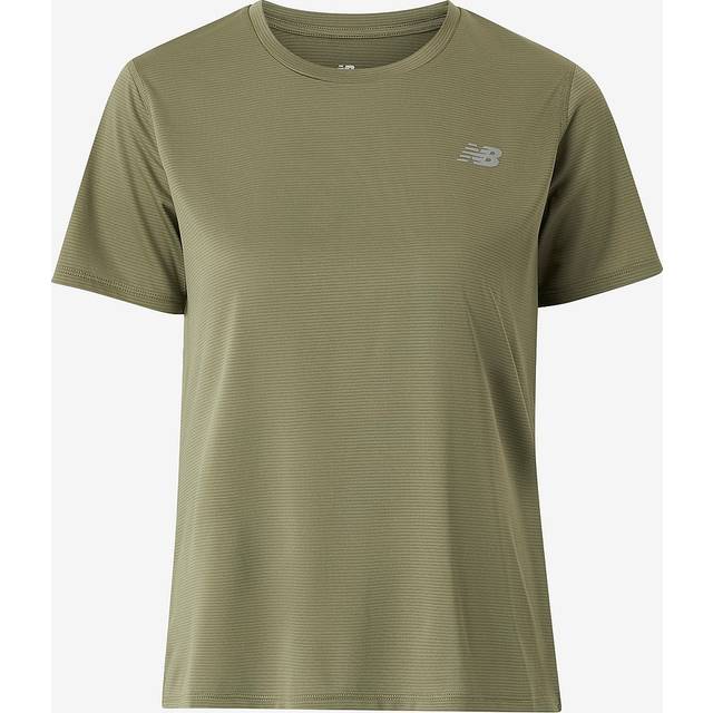 New Balance - Träningstopp Short Sleeve - Grön