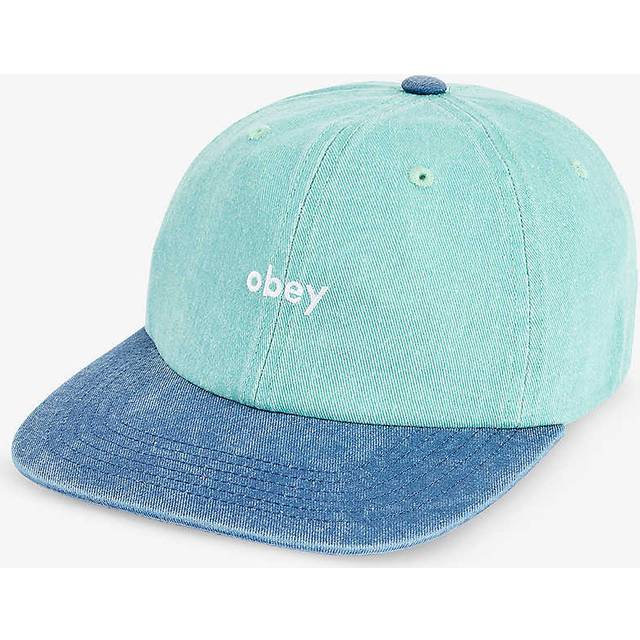 Obey Mens Pigment Surf Spray Embroidered Cotton-canvas Baseball Cap