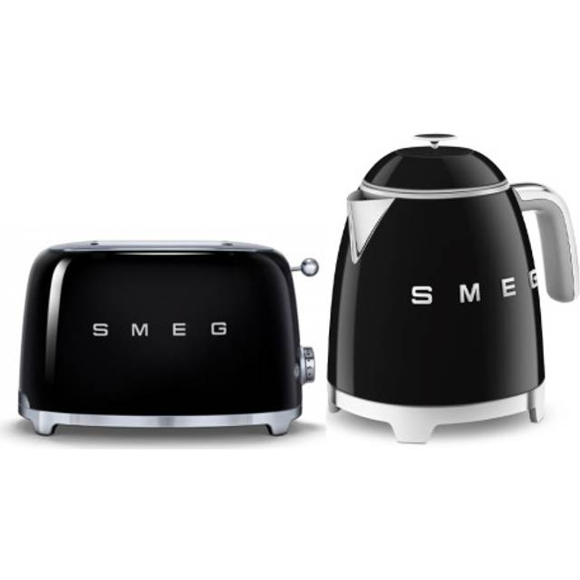 Smeg - Mini frukostpaketet - Brödrost & vattenkokare - Svart