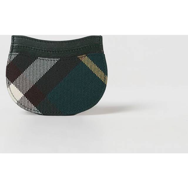 Checked Leather and Fabric ROCKING HORSE Card Holder size Unica (Unica)