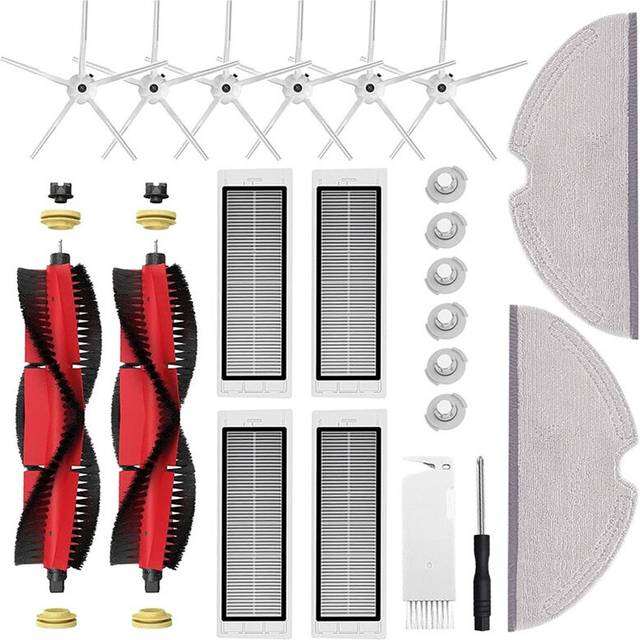 Xiaomi Dammsugartillbehör 22 delar Roborock S5 Max/S6 Pure/S6 MAXV/S50/S51/S55/S5/S60/S65/S6