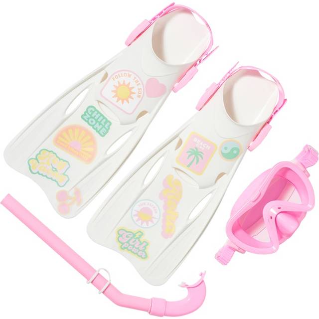 Snorkel-set kids snorkel medium summer sherbert rosa