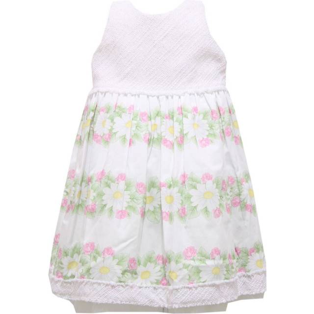 Monnalisa, Dresses, female, White, 6 M, Colorful Bouquet Dress for Kids