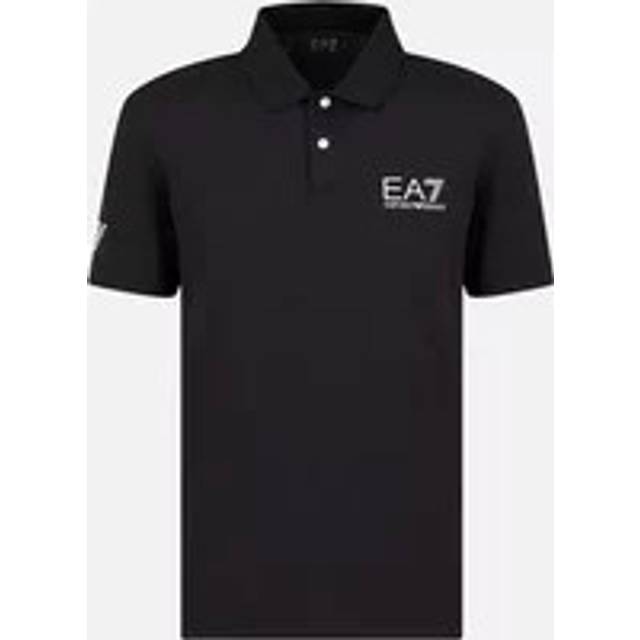 EA7 Emporio Armani Tennis Polo Shirt - Black, Black, Size S, Men