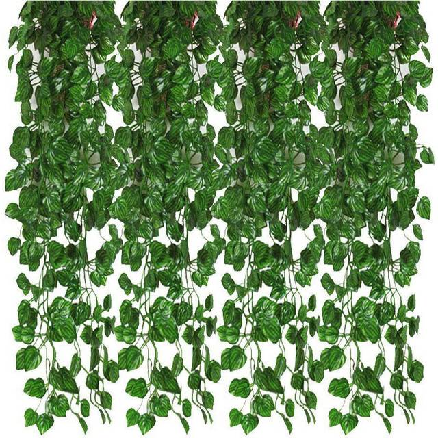 12Pcs Artificial Ivy Garland Leaf Vines Plants Greenery Hanging Fake Plants for Wedding Backdrop Arch Wall Jungle Party