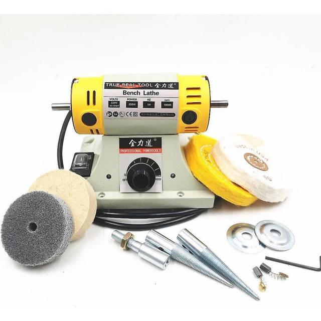 220V 350w stone polishing machine diy woodworking jade jewelry dental bench lathe machine grinding machine sanding tools