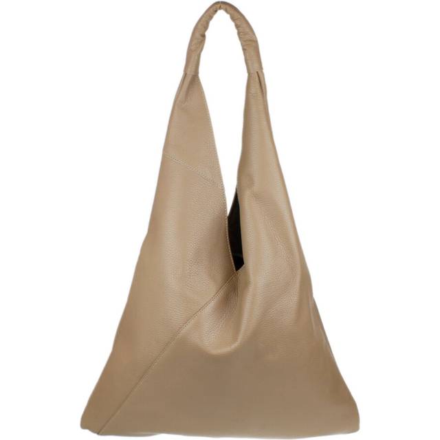 (Khaki) Girly Handbags V Shape Top Handle Bag