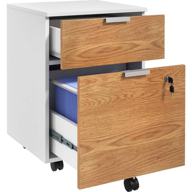 2 Drawer Filing Cabinet with Adjustable Hanging Bars for A4 and Letter