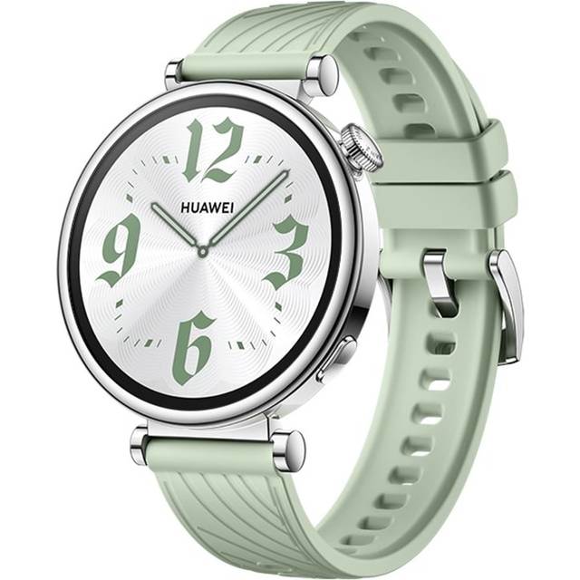 Huawei Watch GT 4 - 41 mm - rostfritt stål - smart klocka med rem - handledsstorlek: 120-190 mm - display 1.32" - NFC, Bluetooth - 37 g  - grön