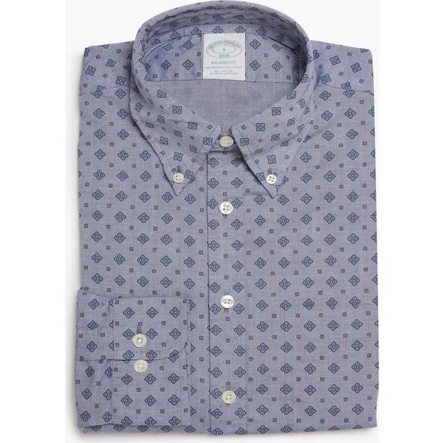 Brooks Brothers, Skjorta, Herr, S, Bomull, Milano Slim-fit Sportskjorta