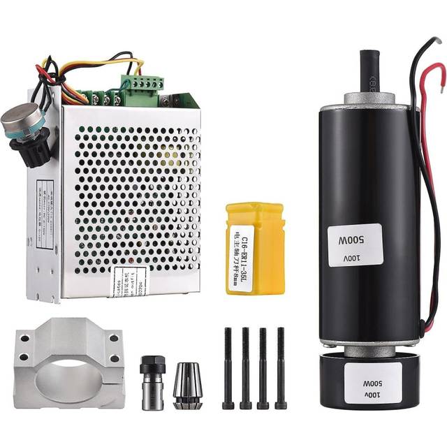 500W cnc brushed spindle kit engraving machine spindle 500w motor kit er11 mach3 power supply governor for solid wood pcb