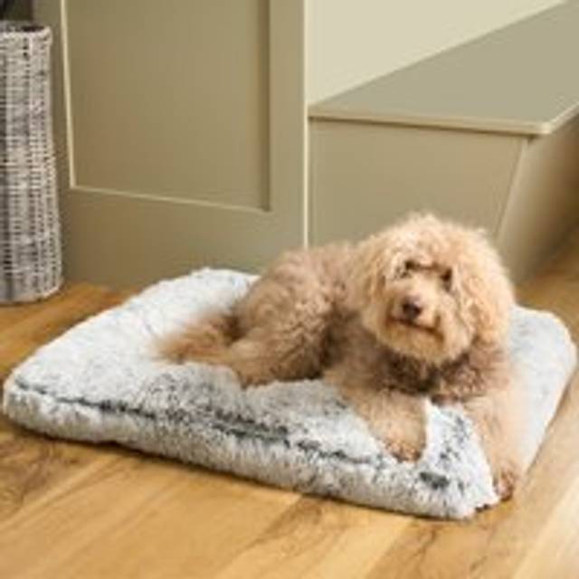 Dog bed pet mat fluffy plush large washable cage crates cosy calming cat puppy