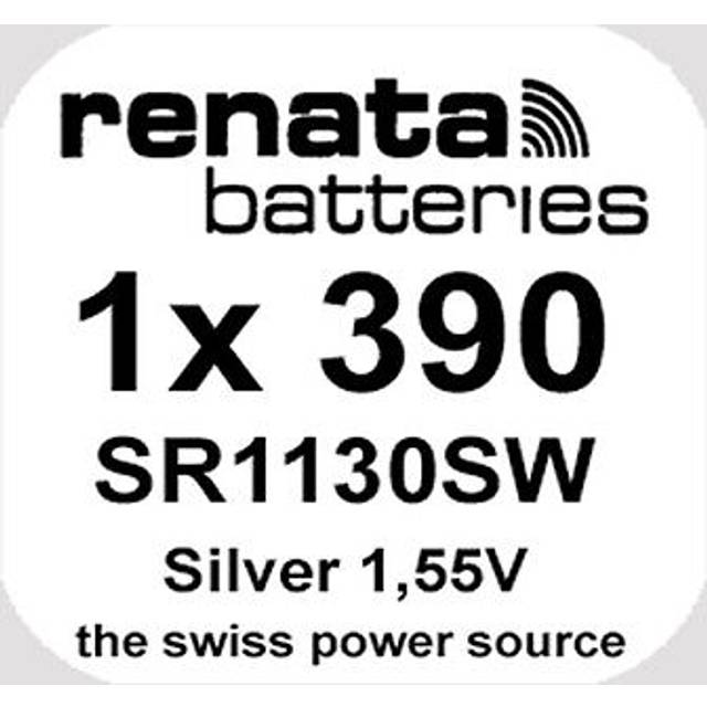Renata 390 Silver Oxide 1.55v Watch Battery SR1130SW (Pack of 10)