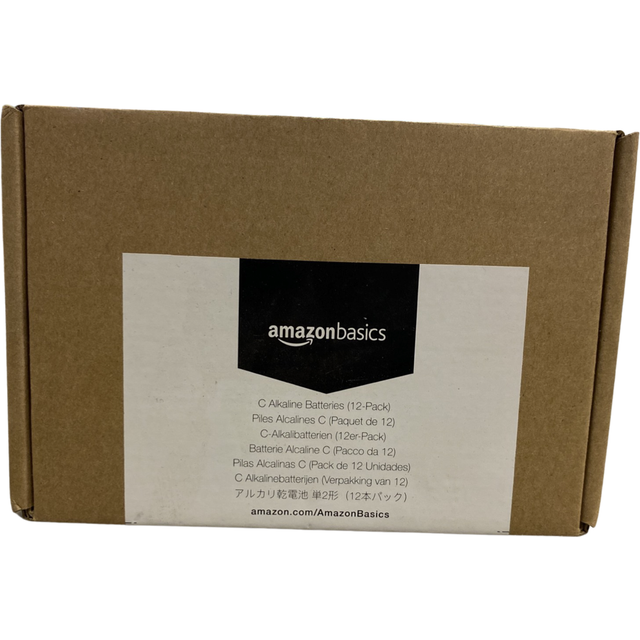 Amazon basics c cell 1.5 volt everyday alkaline batteries, 12 pack (appearance