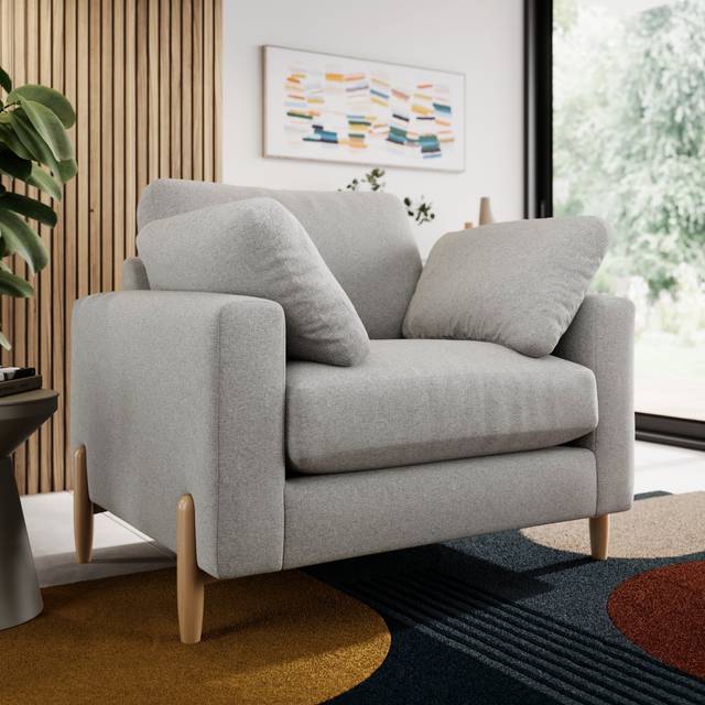 Apollo Soft Texture Snuggle Sofa - Soft Texture Grey
