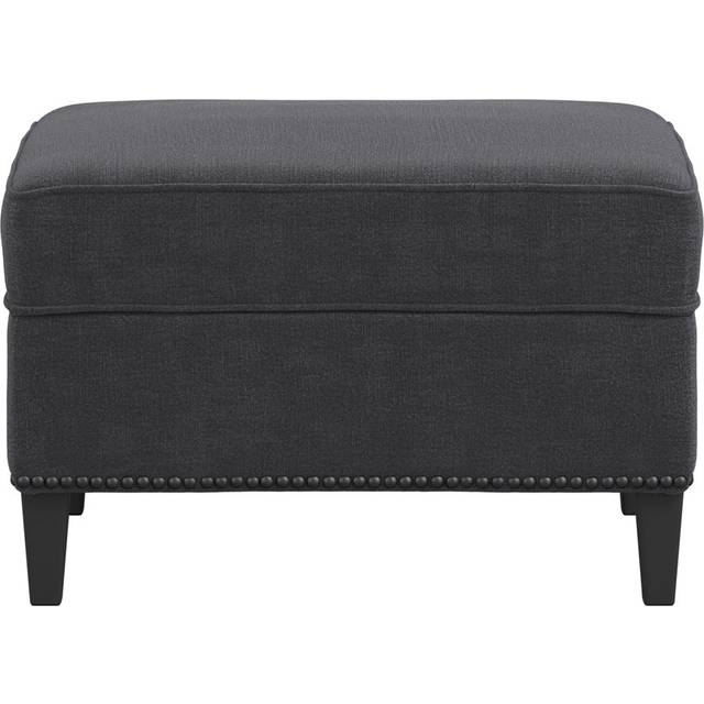 LPD Furniture Atticus Anthracite Footstool, Grey