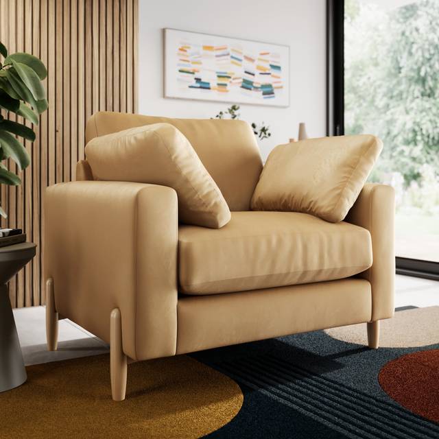 Apollo Vintage Velvet Snuggle Sofa - Vintage Velvet Honey