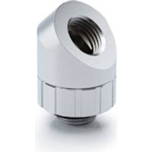Bitspower Artemis Rotary 45-Degree Extender - Sandblast Silver