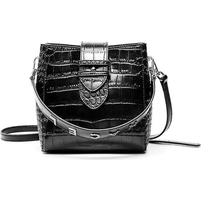 Spring And Summer Cowhide Handbags Crocodile Pattern Handbags Shoulder Messenger