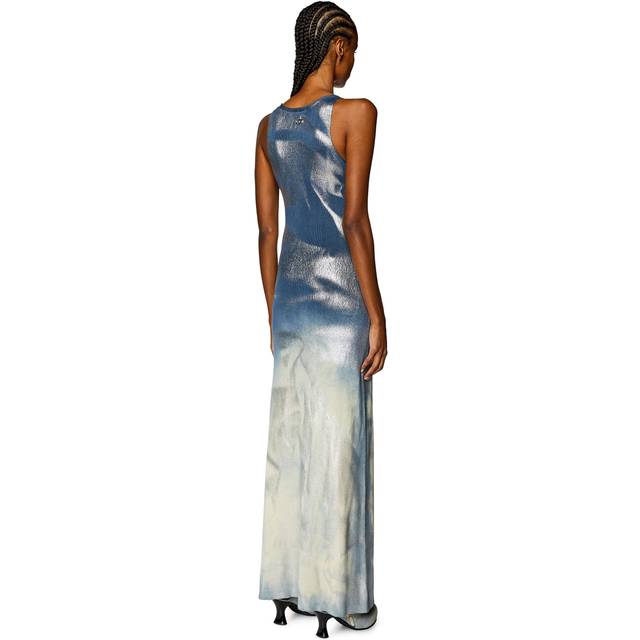 Diesel Woman Maxi dress Blue Size S Cotton