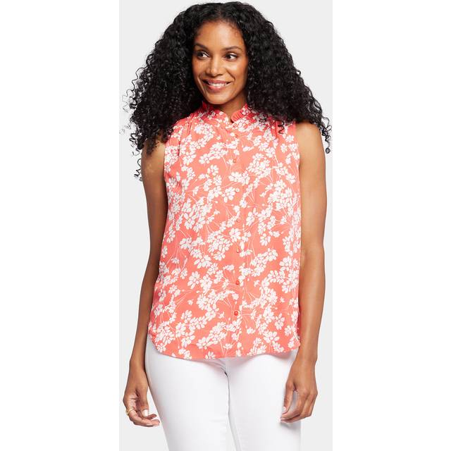 Nydj Ruffle Neck Blouse