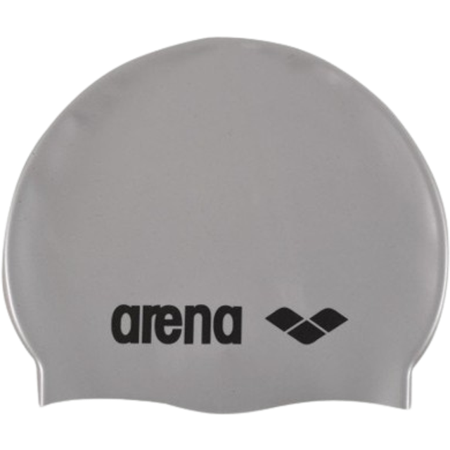 Arena Classic Silicone Cap - Silver/Black