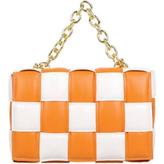 Weave Square Chain Shoulder Bags For Women Fashion High-quality Pu Leather Designer Handbag Luxury