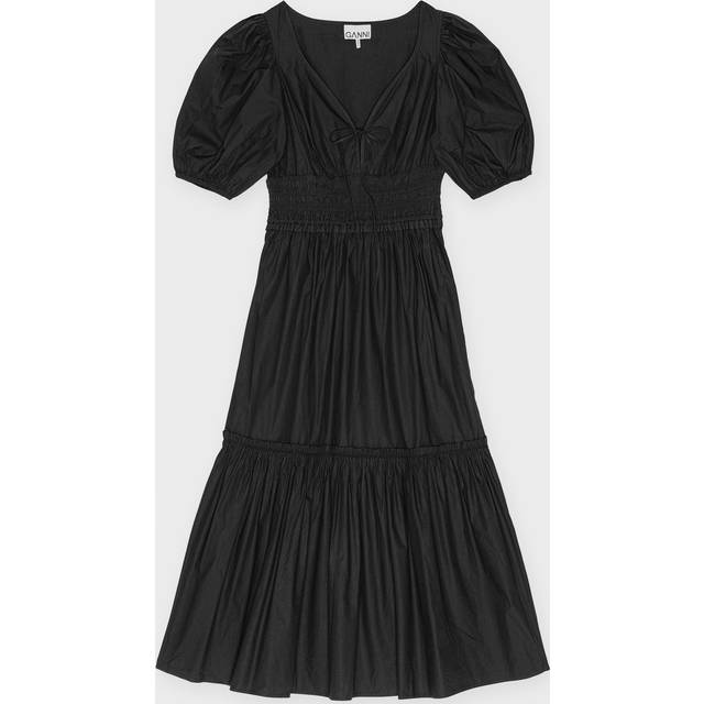 Ganni Poplin Midi Dress