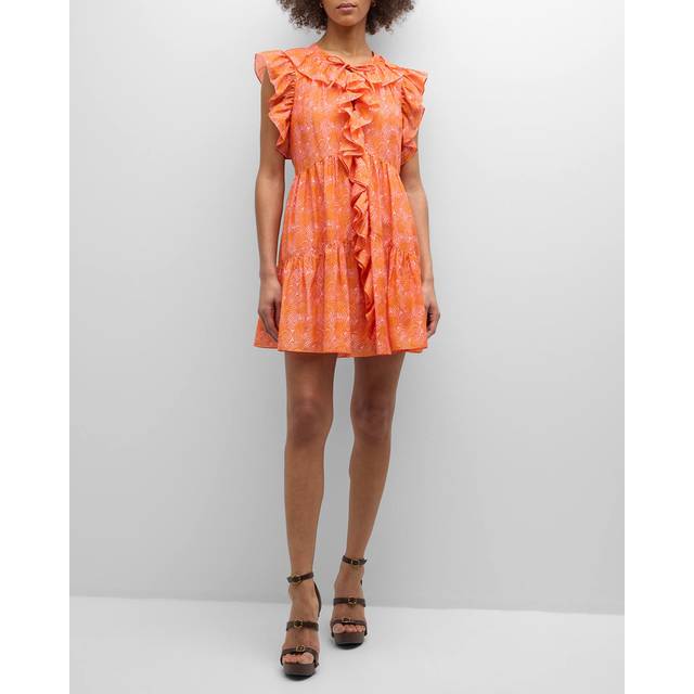 Cinq à Sept Summer Waves Letitia Silk-Blend Mini Dress