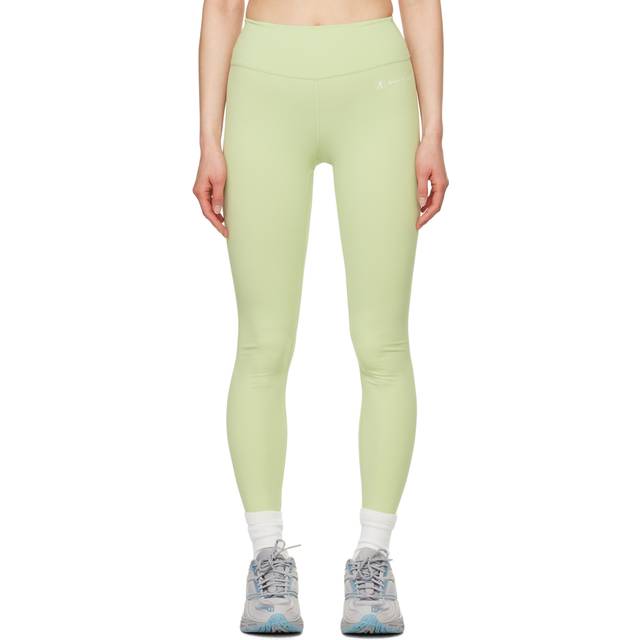 Sporty & Rich Green Runner Script Leggings - Sage - S
