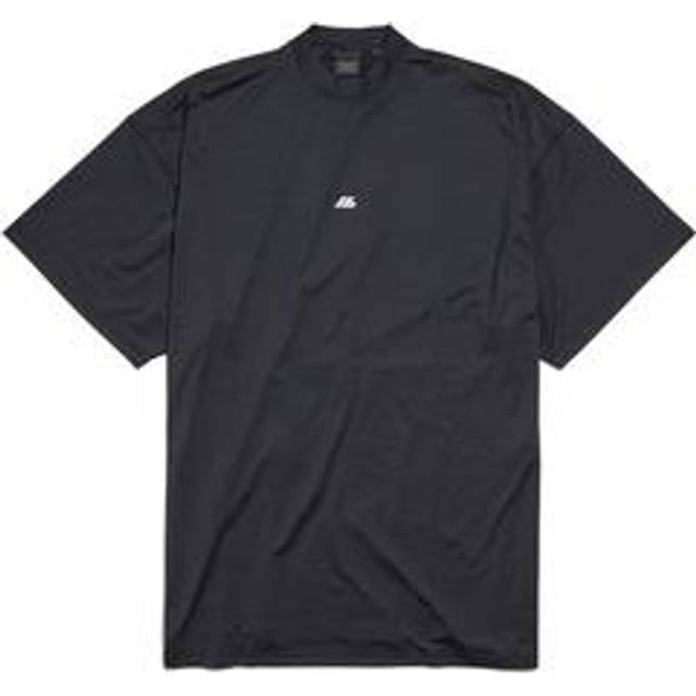 Balenciaga Activewear T-Shirt Large Fit - Black - Unisex - - Polyester & Elastane