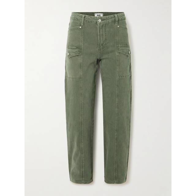 PAIGE - Alexis Cargo Jeans - Army green - Green - 25