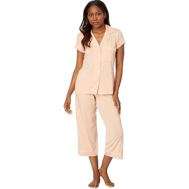 Eberjey Gisele Short Sleeve Crop Pajama Set