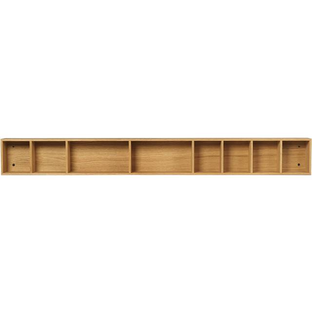 Ferm Living - Bon Wall Shelf Long - eiche/geölt/BxHxT 16x138x9cm/kann vertikal und horizontal montiert werden - oak (138.0 x 16.0 x 9.0cm)