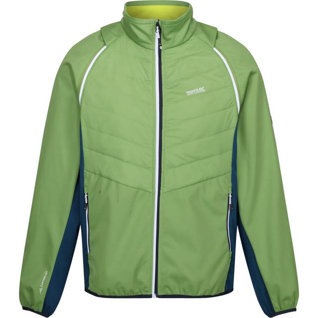 (M, Piquant Green/Moroccan Blue/Citron Lime) Regatta Mens Steren II Softshell Hybrid Jacket