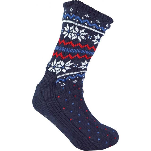 Sock Snob Mens Winter Warm Christmas Bootie Socks - Navy - UK 7-11