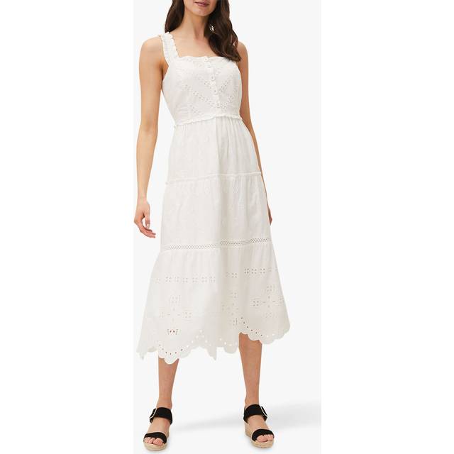White Ellie Broiderie Midi Dress (10)
