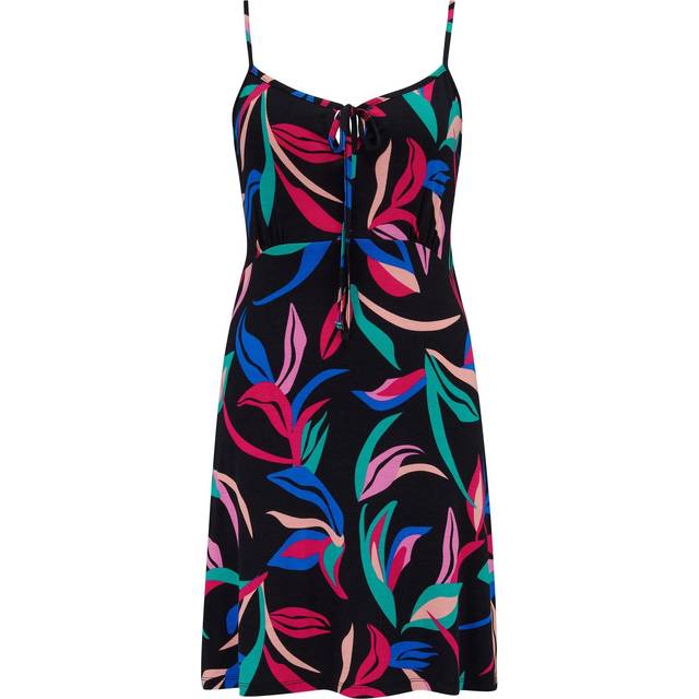 Pour Moi Strappy Jersey Beach Dress with LENZING&trade; ECOVERO&trade; Viscose Fibres - Multi, Multi, Size 18, Women - Print