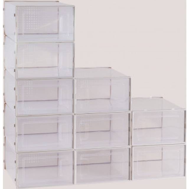 Shoe Boxes Koffind Set Of 10 White Sklum