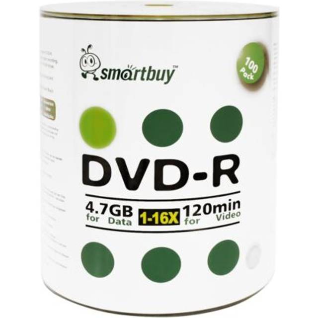Smartbuy 100-Disc 700MB CD-R Silver Inkjet Hub