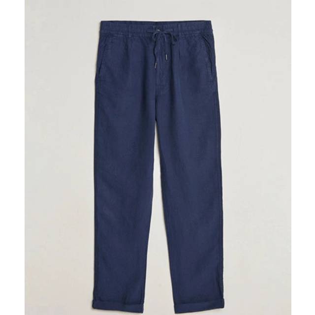 Polo Ralph Lauren Classic Fit Linen Prepster Trousers - L - Blue