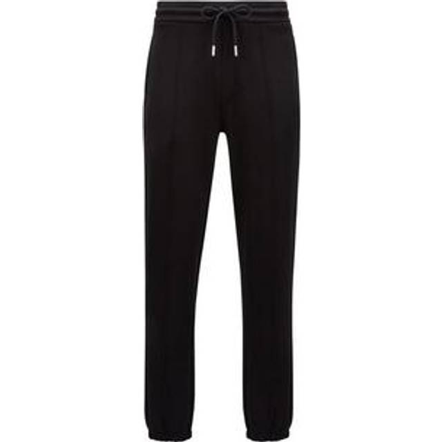 Moncler, Byxor, Herr, L, Bomull, Bomullsjoggingbyxor - black (L)