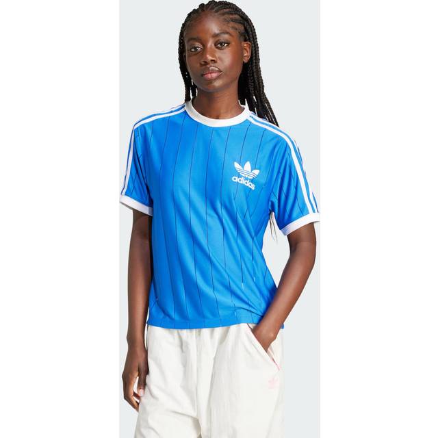 T-shirt adidas Adicolor 3 Stripes Pinstripe Short Sleeve Tee Blue XS (XS)