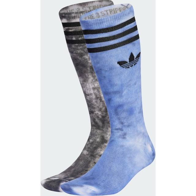 adidas Tie Dye Crew Socks 2-Pack Black S (S)