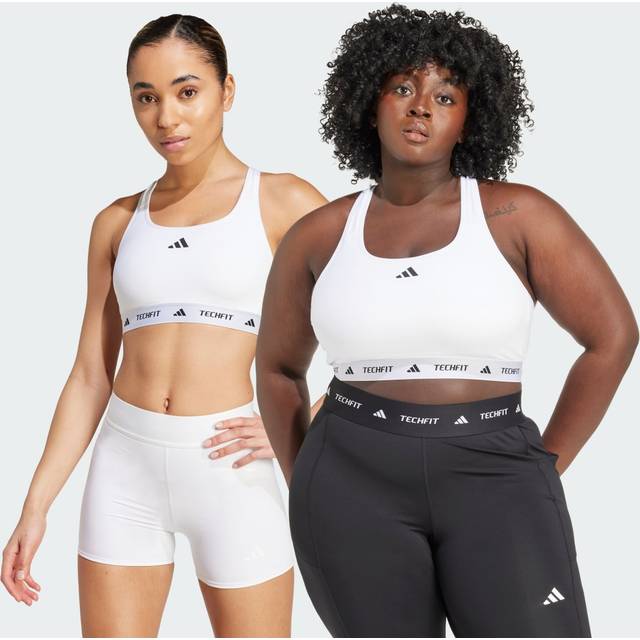 TECHFIT Medium-Support Bra - White - XS (E-G)