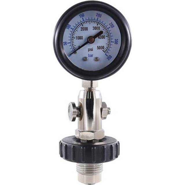 New DIN Air Tank Pressure Checker for Scuba Diving with 350Bar Gauge,Diving Gauge with Handle